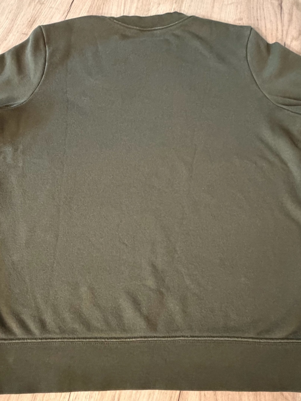 NIKE SPORTSWEAR CLUB FLEECE CREWNECK SWEATSHIRT OLIVE GREEN SIZE SMALL - Picture 6 of 6